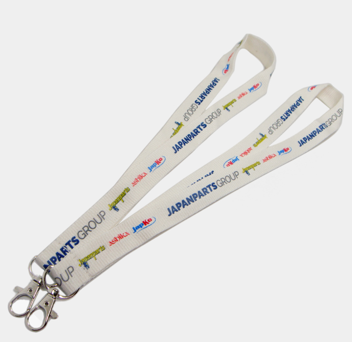 Short off white bamboo soft kids cord card badge holder lanyards