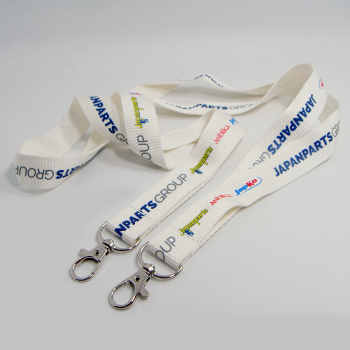 Short off white bamboo soft kids cord card badge holder lanyards