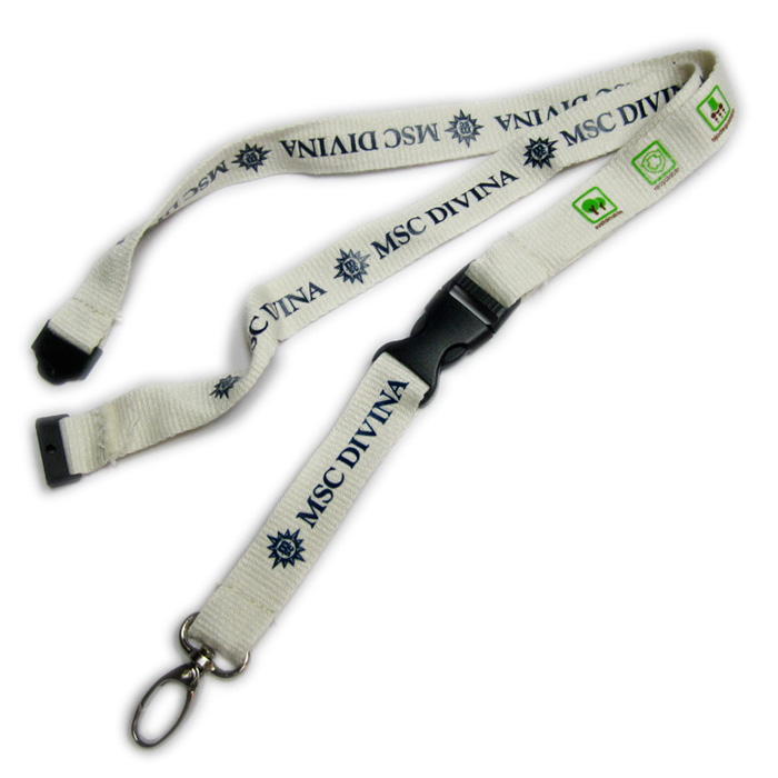 Funny ECO-friendly bamboo lanyard for keys holder