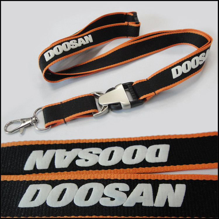 Foam printing logo custom strap lanyard for business gift