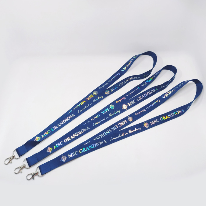rope rainbow bling neck lanyard for business adverting gift