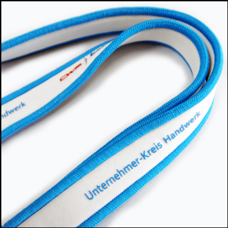 Universal soft white waterproof pvc ID holder lanyard
