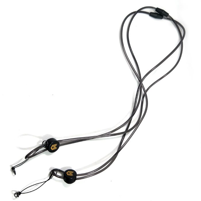 Round beaded silicone cell phone single custom lanyards