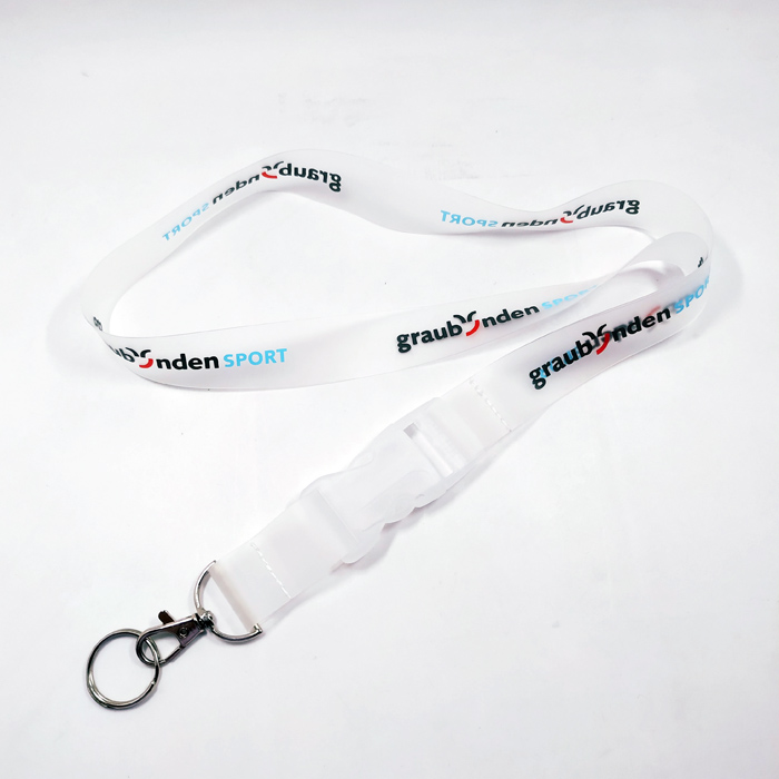  Printed custom logo badge holder transparent lanyard