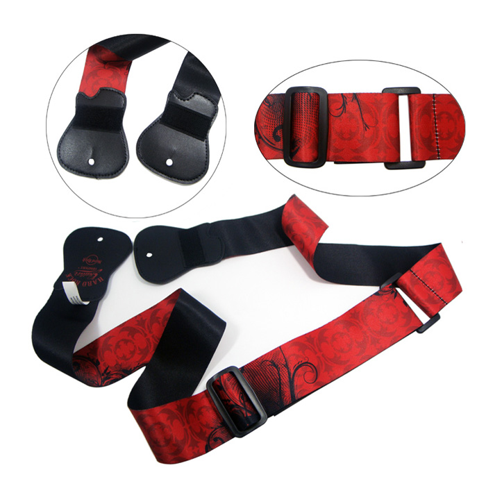 Polyester sublimation logo guitar lanyard strap