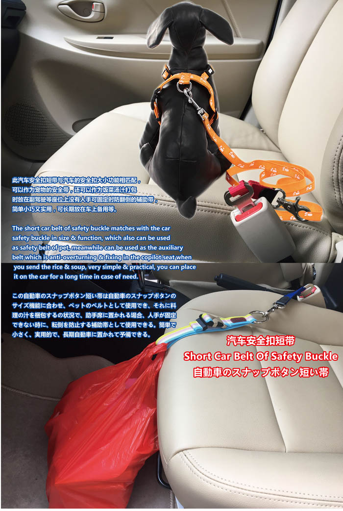 Short car belts of safety buckle