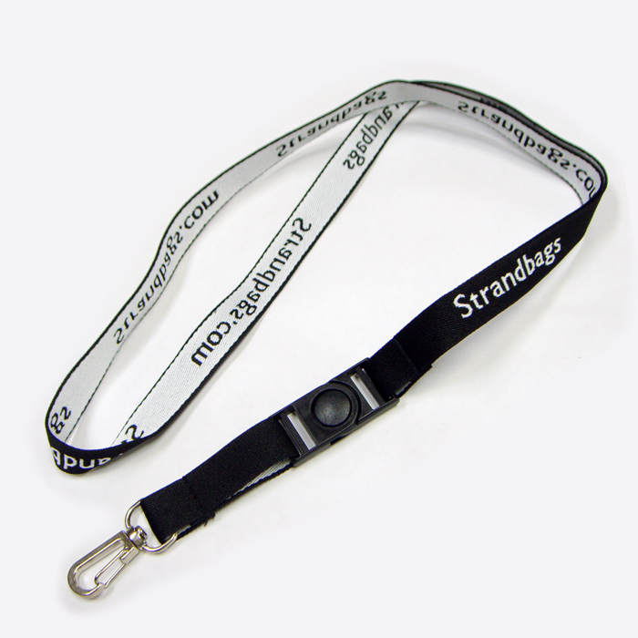 Business brand logo universal polyester woven neck lanyards