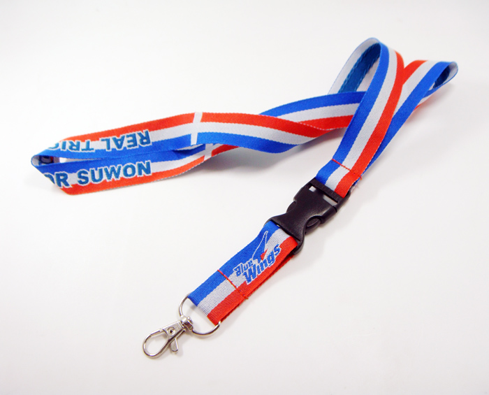 Fashion fabric woven three colors neck lanyard string