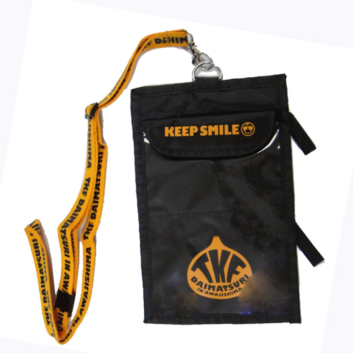 Ticket badge case ID lanyard card holder neck fashion