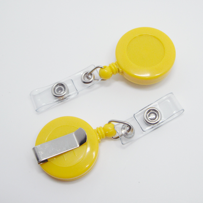 Colors round retractable reel badge holder tobe yoyo