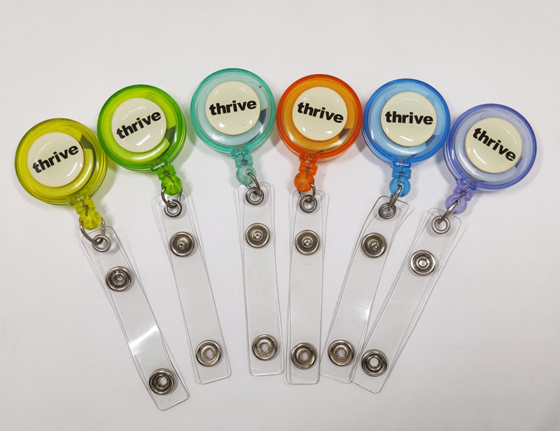 Colors lucency retractable reel card badge holder