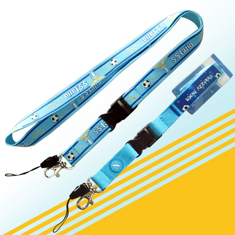Polyester universal phone holder printer custom neck lanyard 