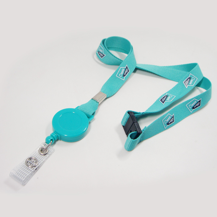 YOYO retractable blank polyester fiber lanyard material