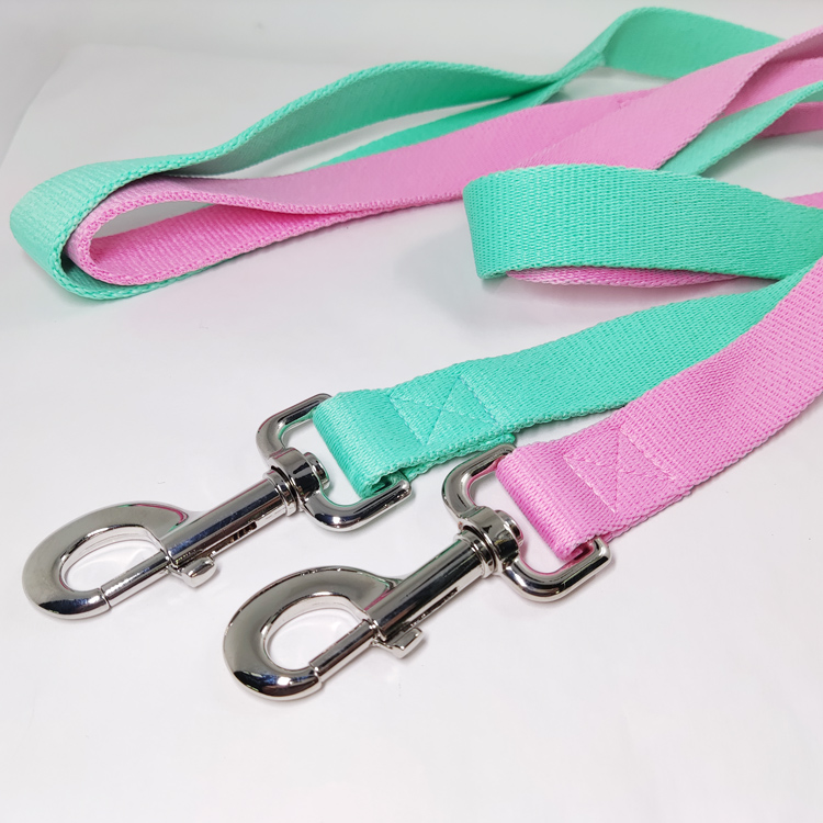 Strong dog hook unicolor cotton rope pet dog leash