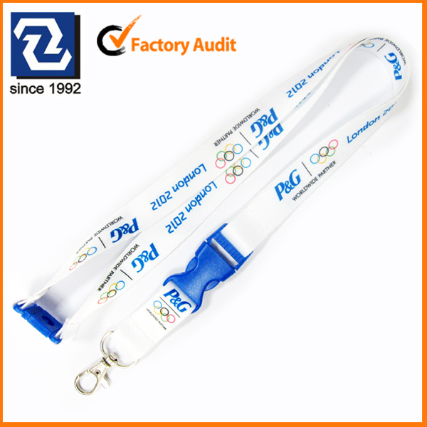 Polyester lanyard material custom designer strap lanyrds