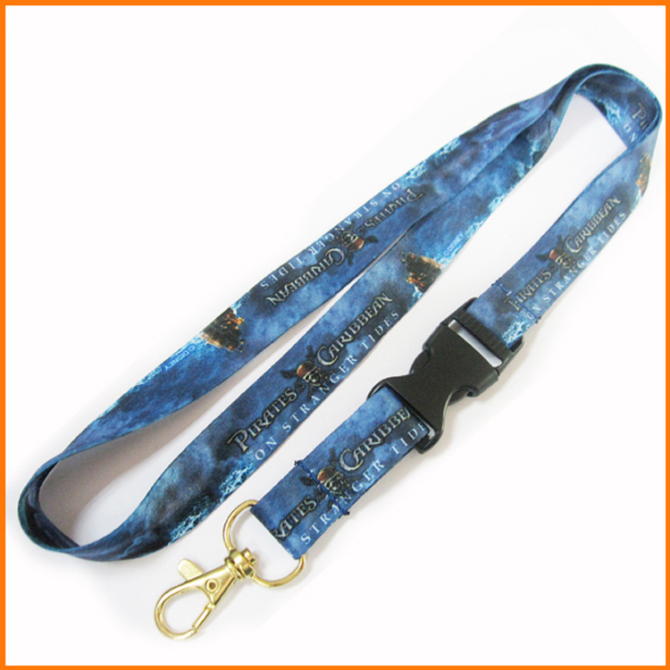 Polyester lanyard material custom designer strap lanyrds