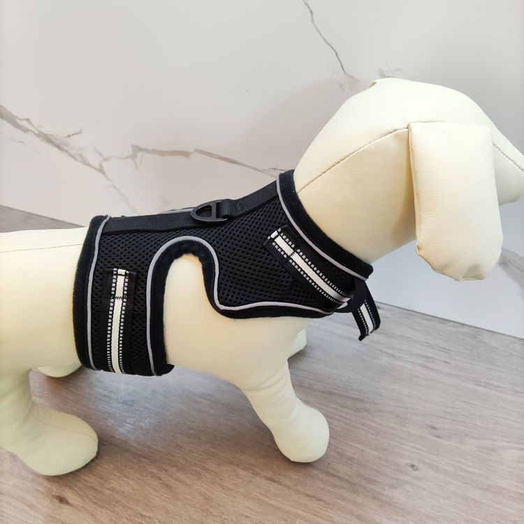 Front clip range adjustable squat belt dog harmess