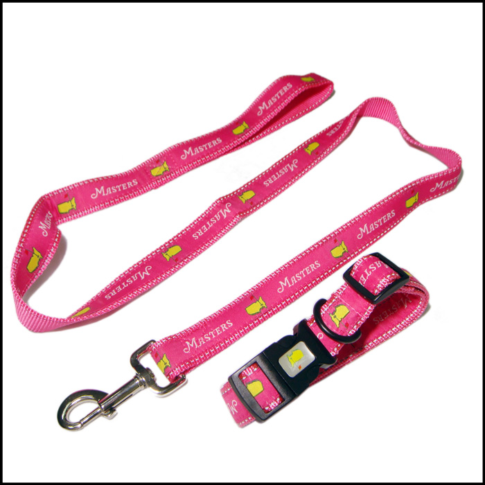 Webbing nylon satin dog leash material with premium nylon dog collar