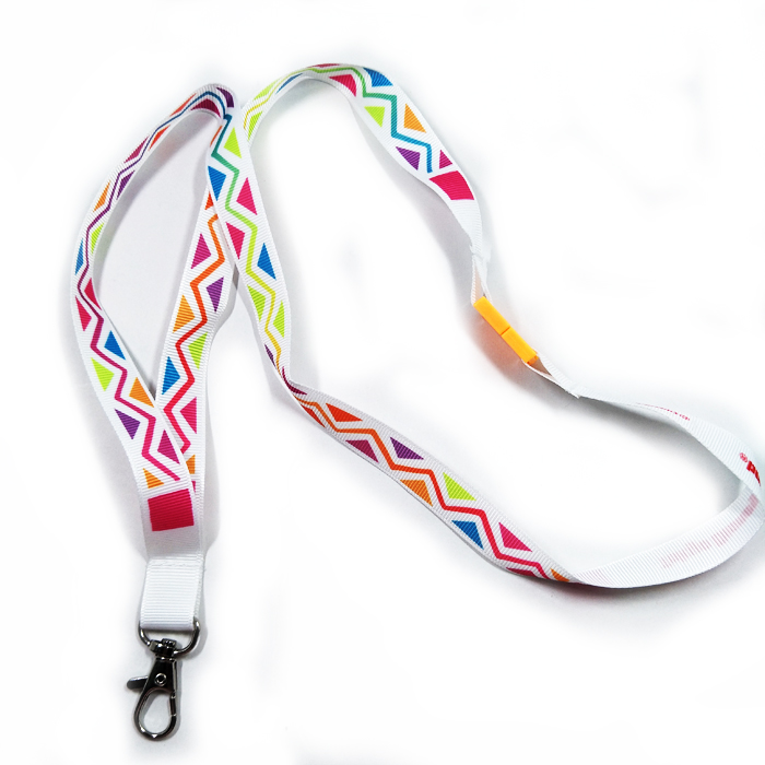 Id card badge thin plain holder silk print polyester grossgrain ribbon lanyard snap stray kids lanyards straps