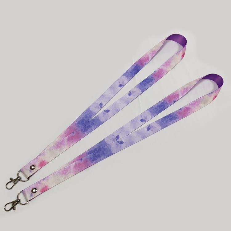 High quality polyester webbing rope colorful neck wrist strap lanyards supplier 