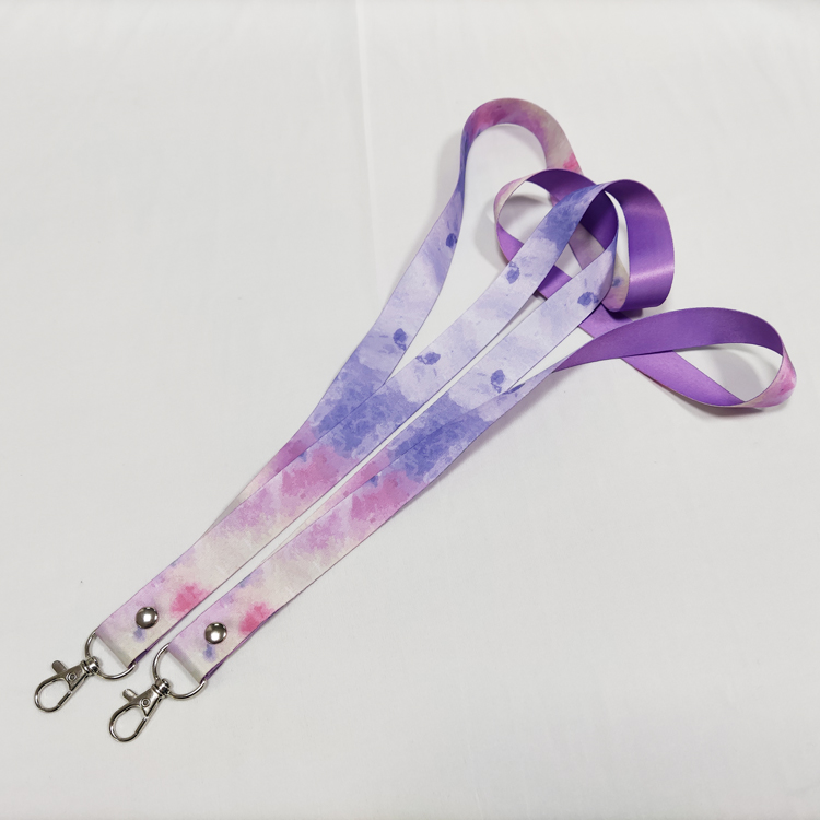 High quality polyester webbing rope colorful neck wrist strap lanyards supplier 