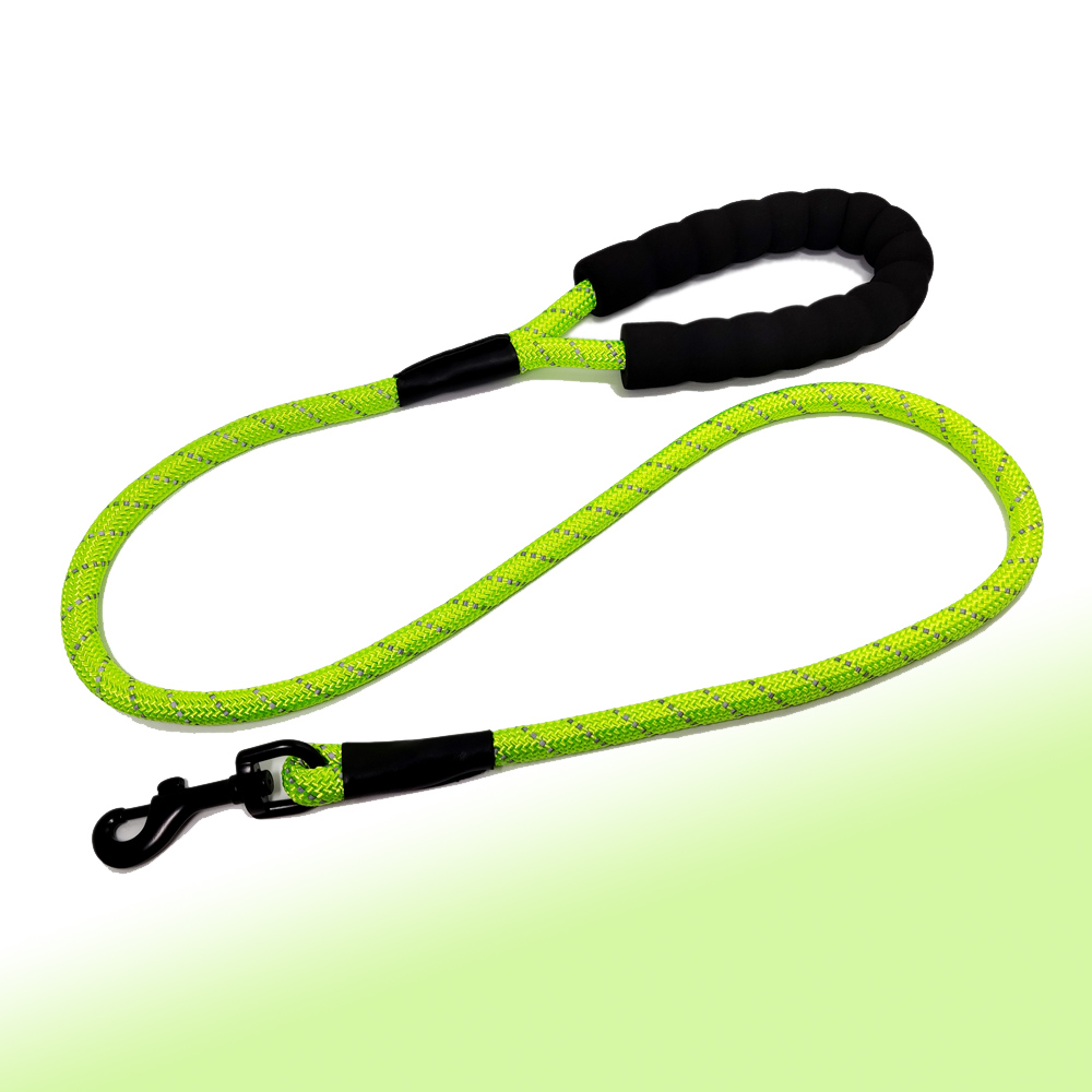 Highly strong reflective round nylon custom rope dog leashes strap
