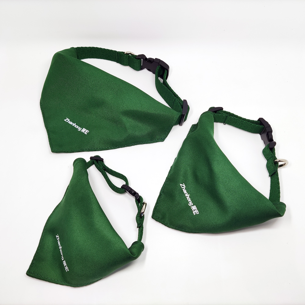 Lead the industry cooling OEM fabric plain collar bandana dog one color your logo