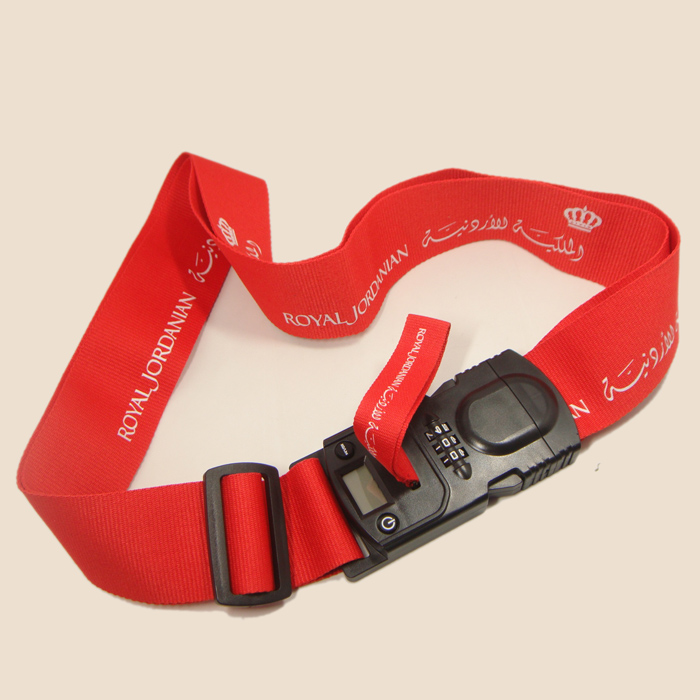 大红可称重密码插扣箱包带名片夹易辨识旅行托运带