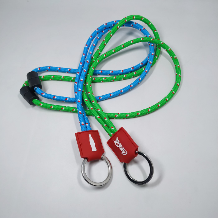 可口可乐加粗无弹提花圆绳结实耐用高品质挂绳