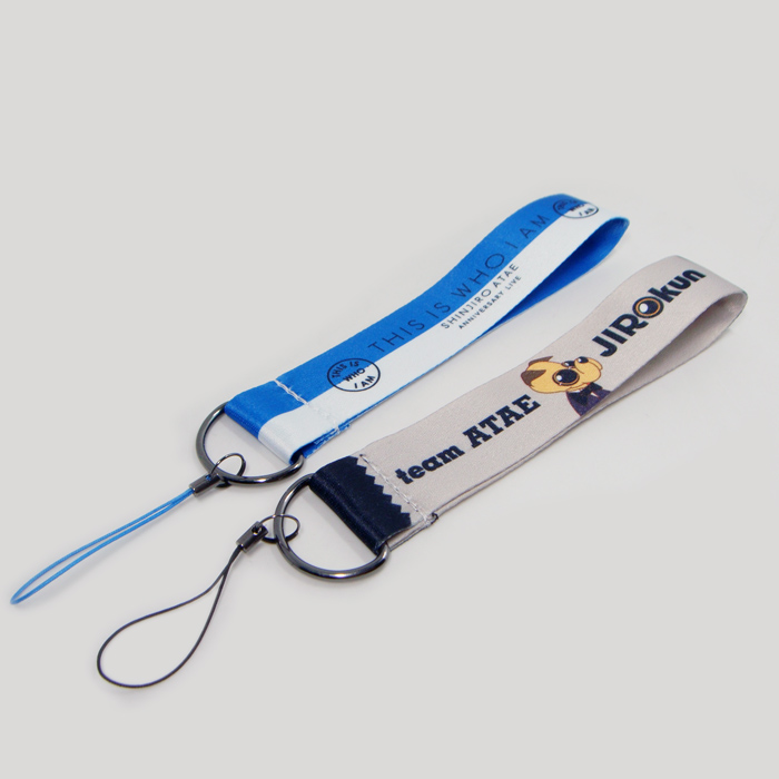 日本单热转印手机绳短带U盘钥匙扣短绳