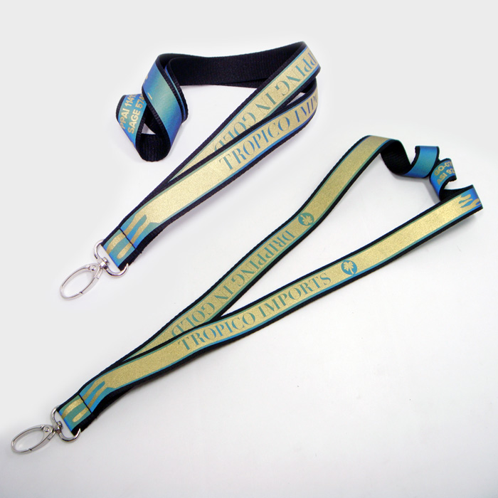 时尚个性七彩反光证件带夜行识别挂绳胸卡织带