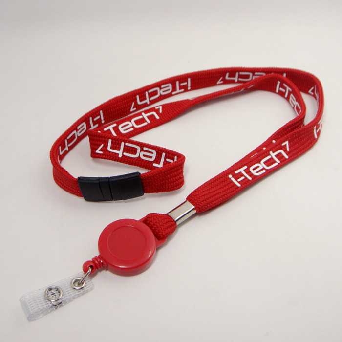 带易拉扣双面印字双层空心pk窄带工作证挂绳厂牌带