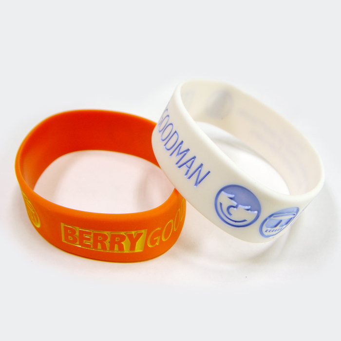 运动潮牌3D图案防水个性可定制硅胶运动腕带