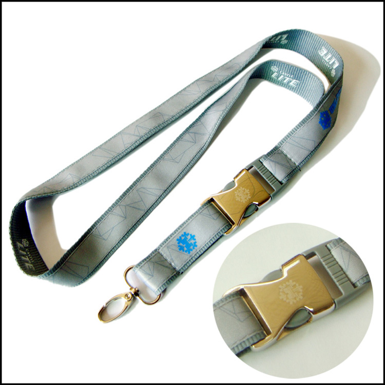 优质开瓶器中插扣两用挂绳印花织唛证件套开瓶器脖挂带