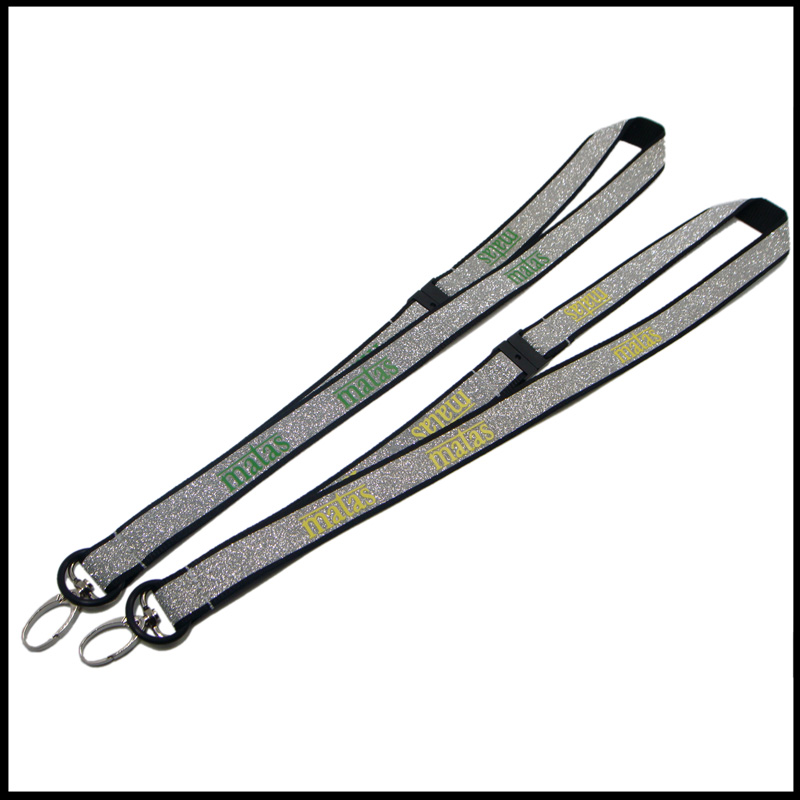 金粉银粉反光带闪亮证件挂绳荧光多用途挂带