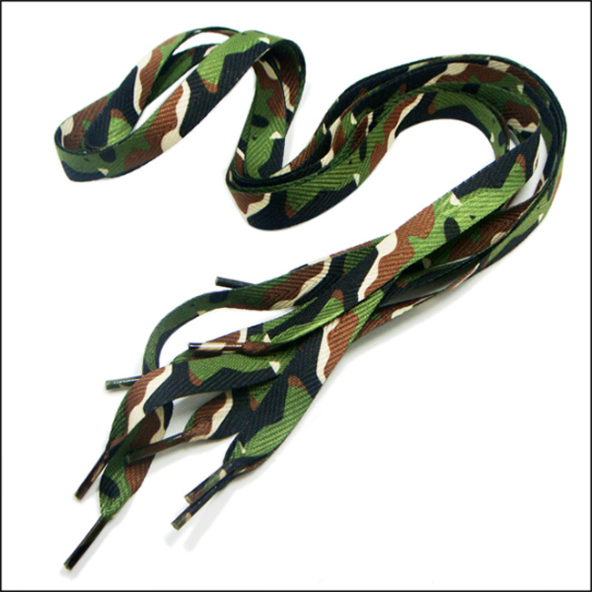 迷彩扁平人字纹鞋带帆布鞋带运动休闲鞋带