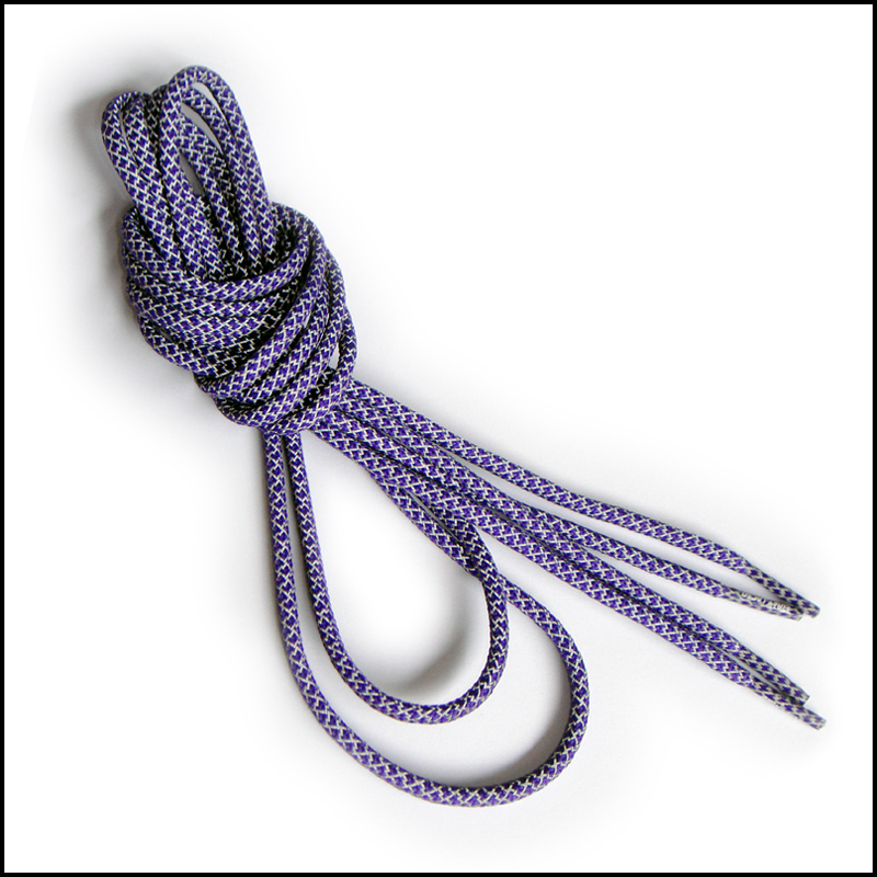 高级反光丝特效鞋带运动鞋夜行安全圆绳鞋带