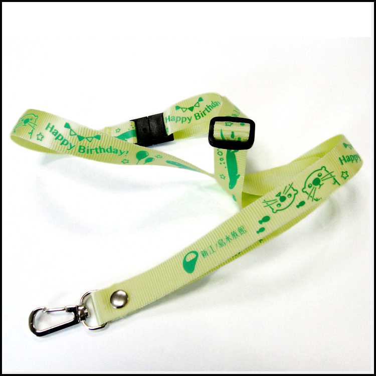 鲜艳不褪色密纹尼龙带水族馆工作证件套挂绳