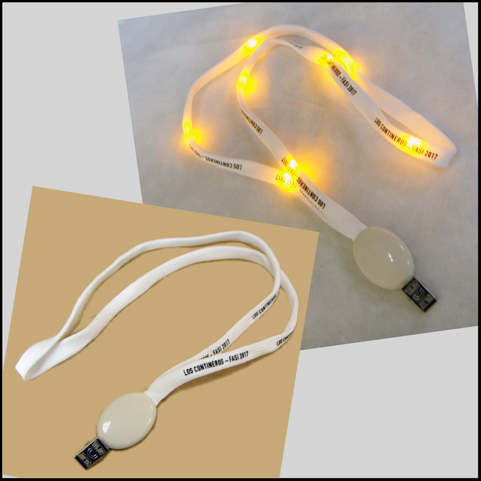 活动特效带LED灯闪亮可控空心PK带挂绳