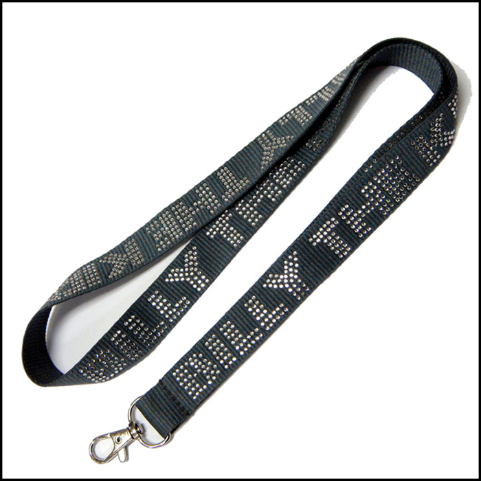 时尚闪亮的烫钻贴钻图案工艺脖子挂绳