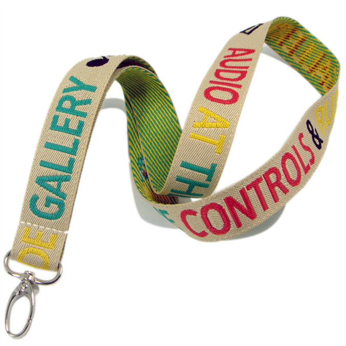 多色机织提花定制图案脖子证件套挂绳