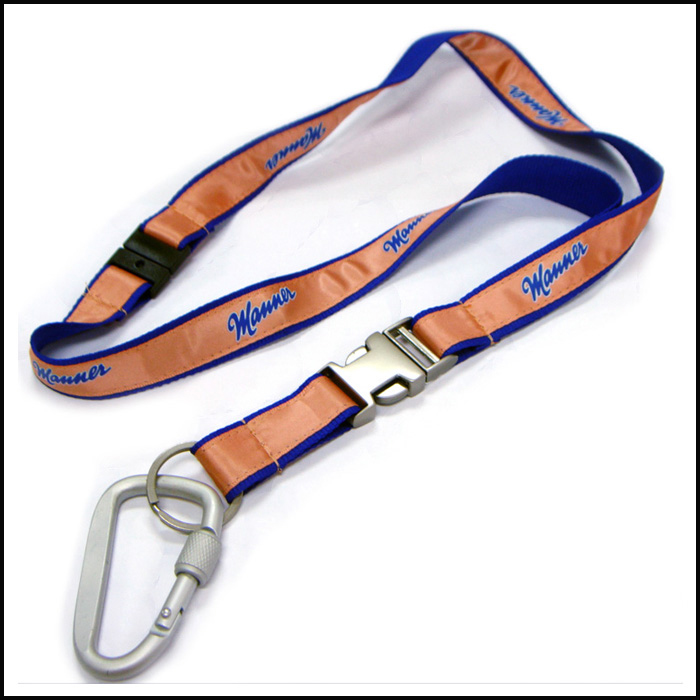 高质量金属插扣定制字母logo印花织唛带