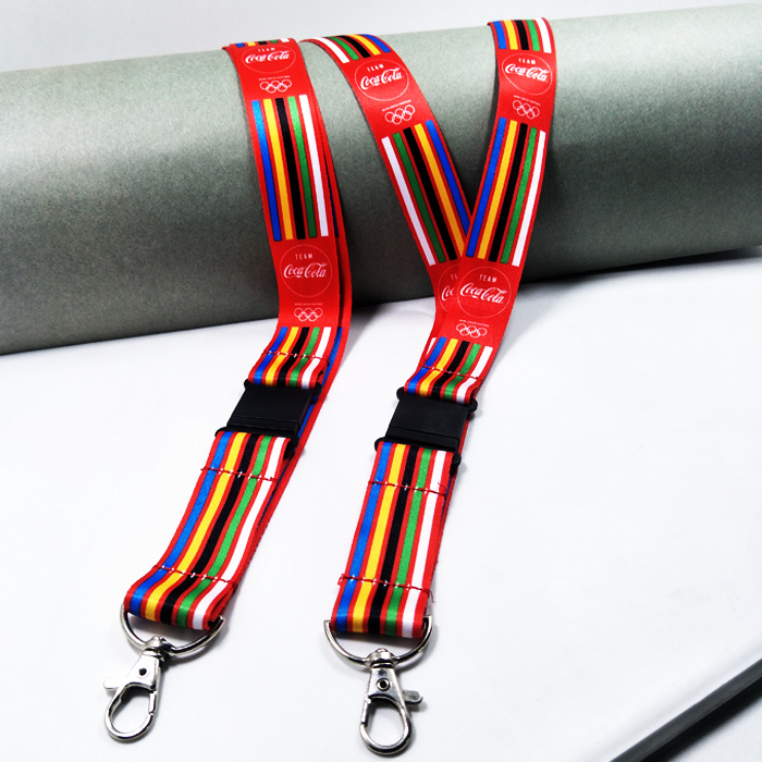 可口可乐京东奥运会赞助商专用宣传赠品热转印挂绳