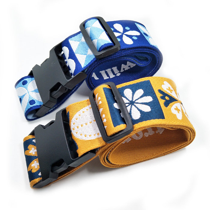 简约几何花纹提花箱包带民族风行李固定带拖运带