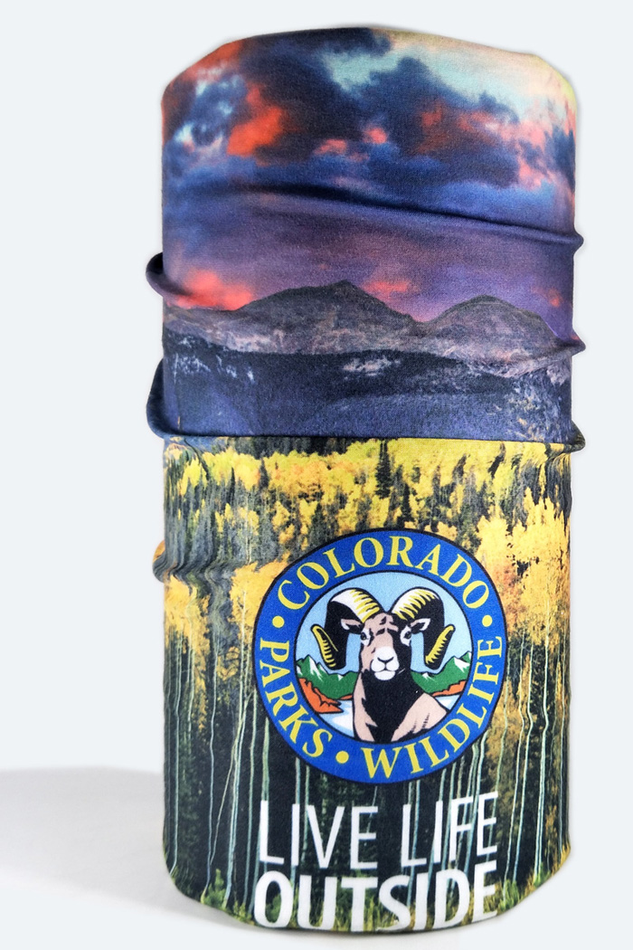 定制四色热转印印刷围脖头巾