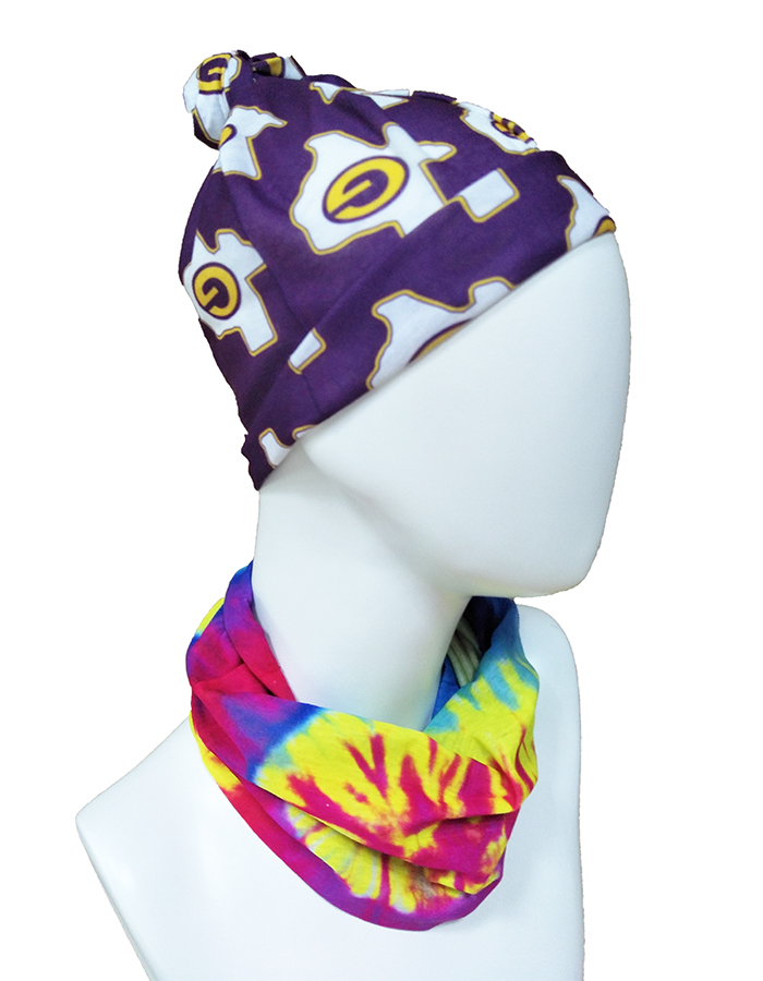 炫彩转印印刷围脖头巾