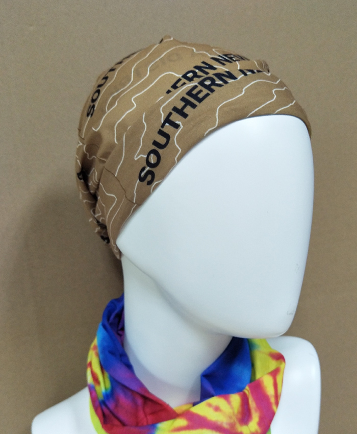 简约纹理logo围脖头巾