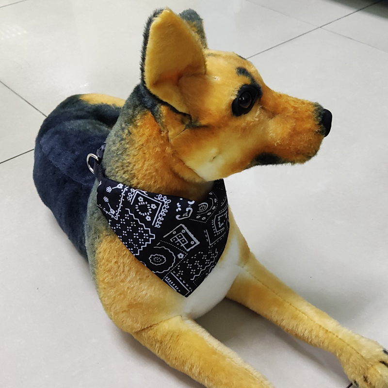 迷彩印花斜纹织物宠物狗三角巾项圈