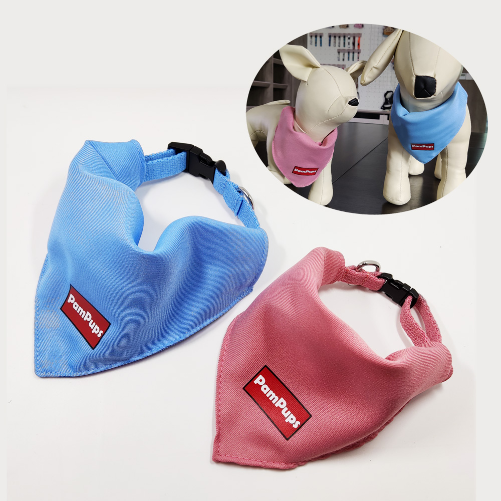 客人定制油墨印刷宠物项圈口水巾围脖