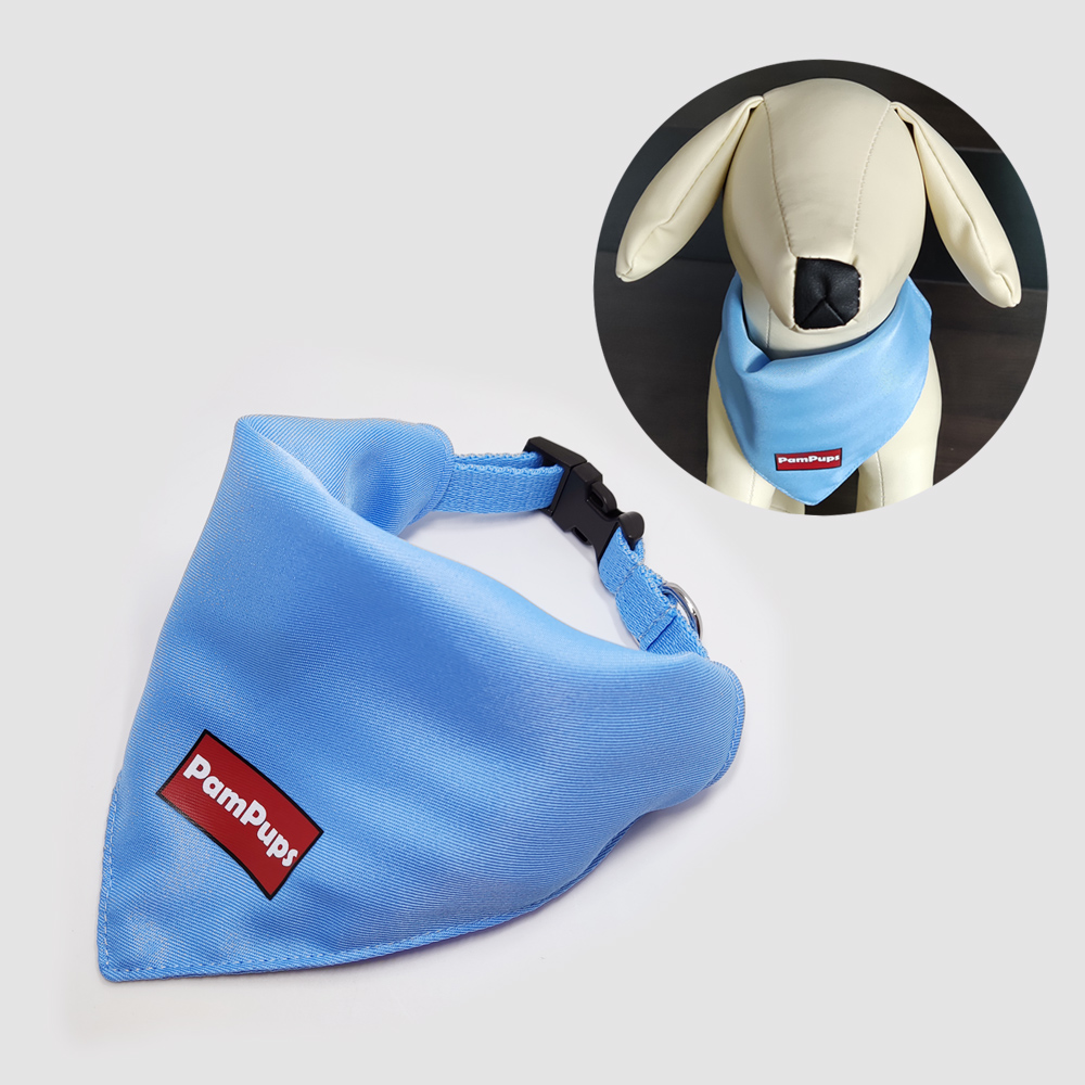 客人定制油墨印刷宠物项圈口水巾围脖